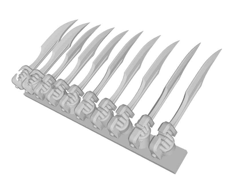 10x Left-Handed Energy Sword: Leonidas