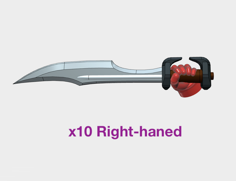 10x Right-Handed Energy Sword: Leonidas