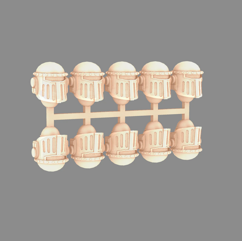 10x Base - G:2 Crusader Helmets (30k Scale)