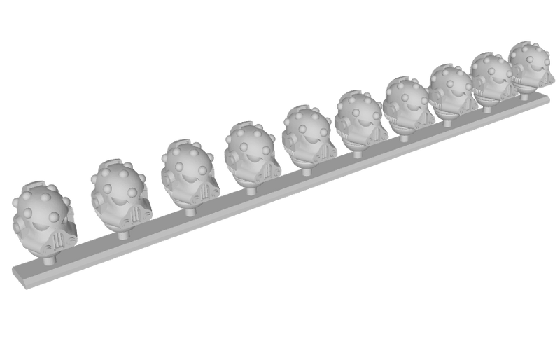 10x Base - G:5 Heresy Helmets