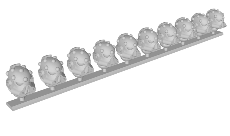10x Base - G:5 Heresy Helmets