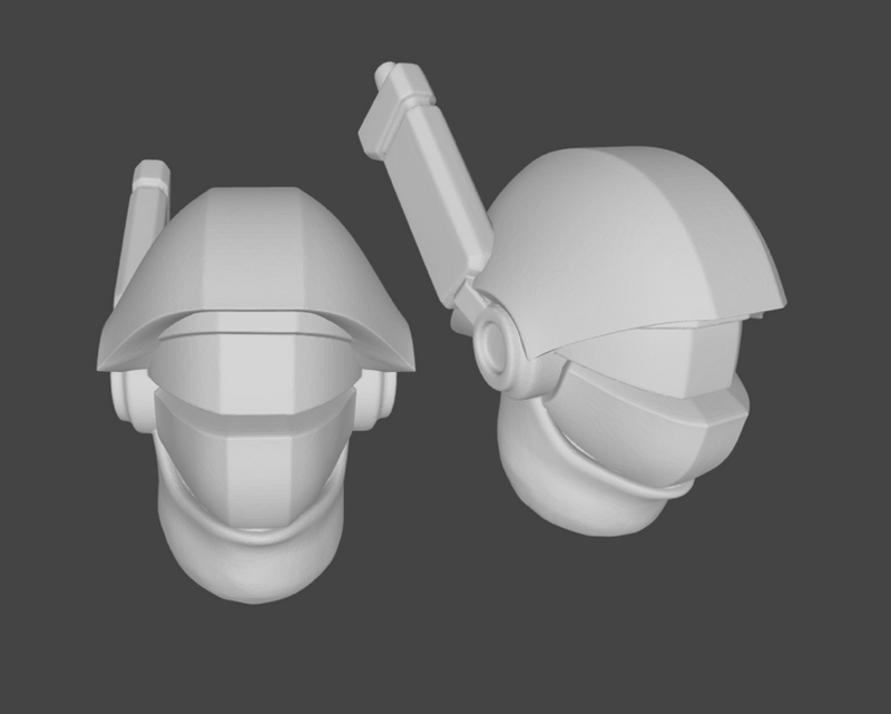 10x JTF-4 Full Helmet : Human Auxiliary Head Swaps
