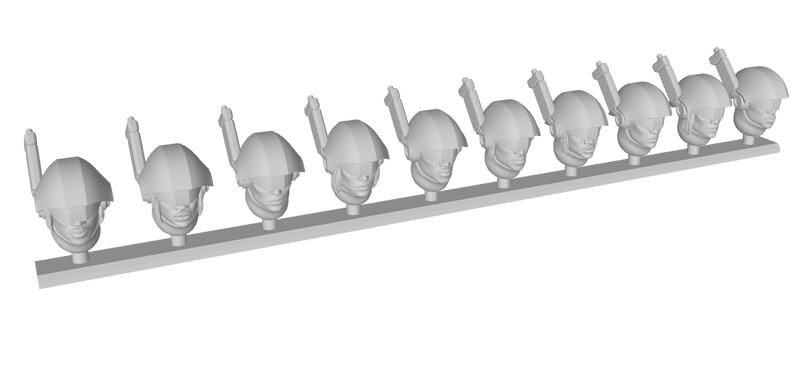 10x JTF-4 Half-Helmet : Human Auxiliary Head Swaps