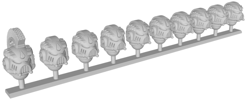 10x Angel Tear - G:11 Boxer Laureled Helms : Squad 1