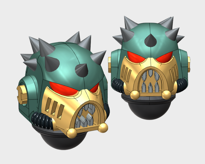10x Spiked - G:11 Chaos Boxer Helms