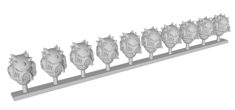 10x Spiked - G:11 Chaos Boxer Helms