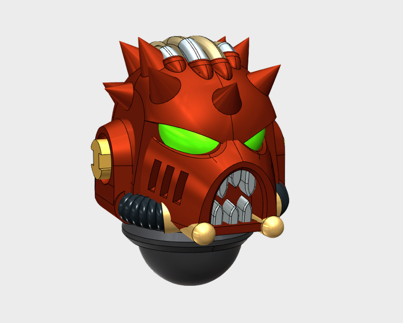 10x Angry Spiked - G:11 Chaos Boxer Helms