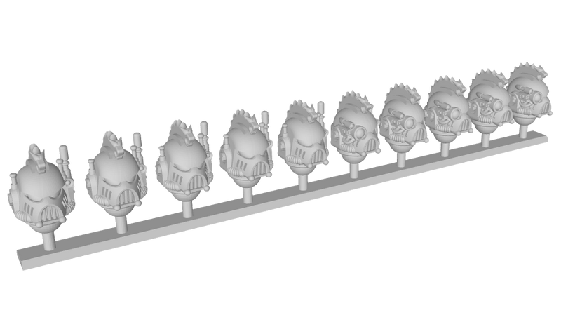 10x Serpent Ridge - G:11 Boxer Helms - Eyes & Ears Set