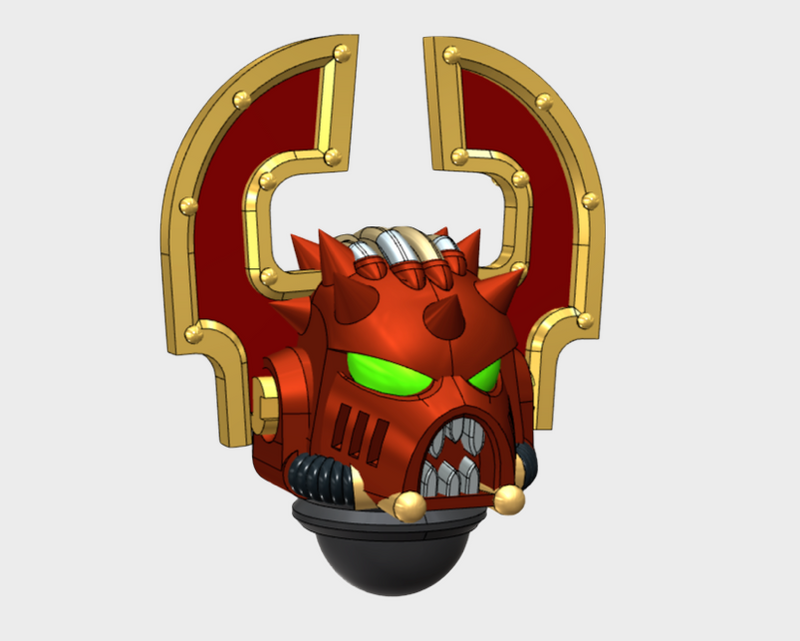 10x Spiked Cadaera - G:11 Chaos Boxer Helms