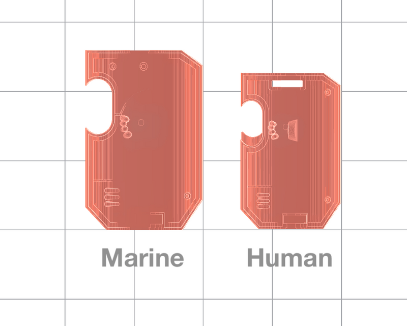 10x Blank : Human-sized Boarding Shields w/Hand