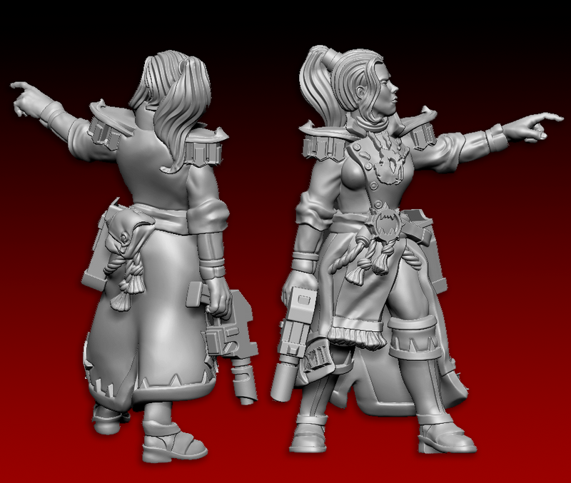 Capt. Ursula Claw - with Laser Pistol