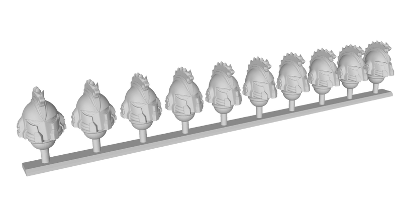 10x Serpent Crest - G:11 Vanguard Helmets