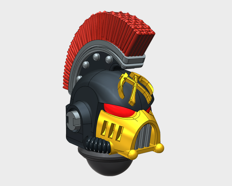 10x Emperor's Scythes - G:11 Crested Boxer Helms