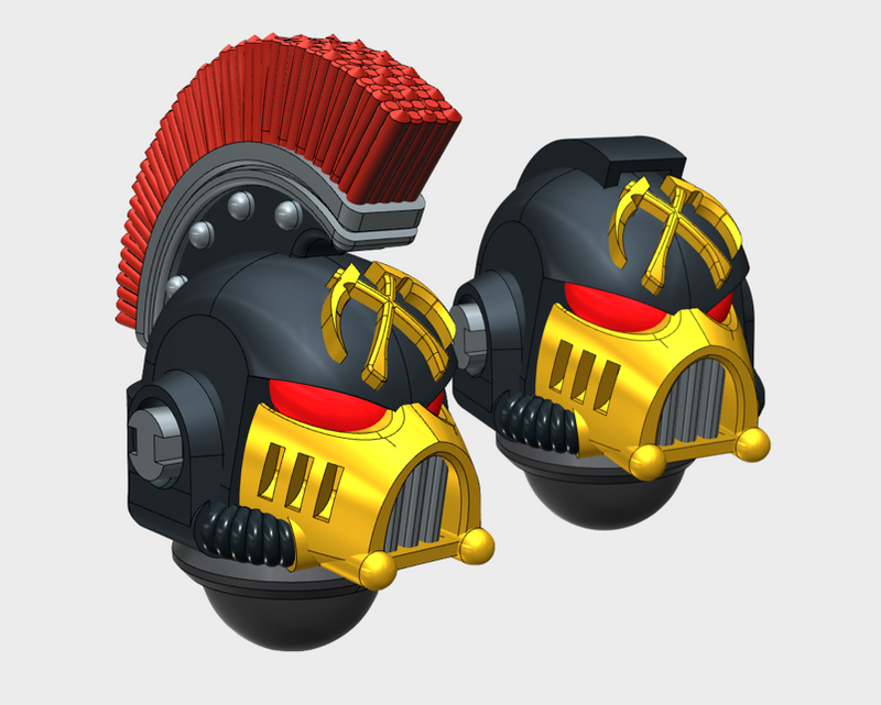 10x Emperor's Scythes - G:11 Boxer Helmets : Squad 1