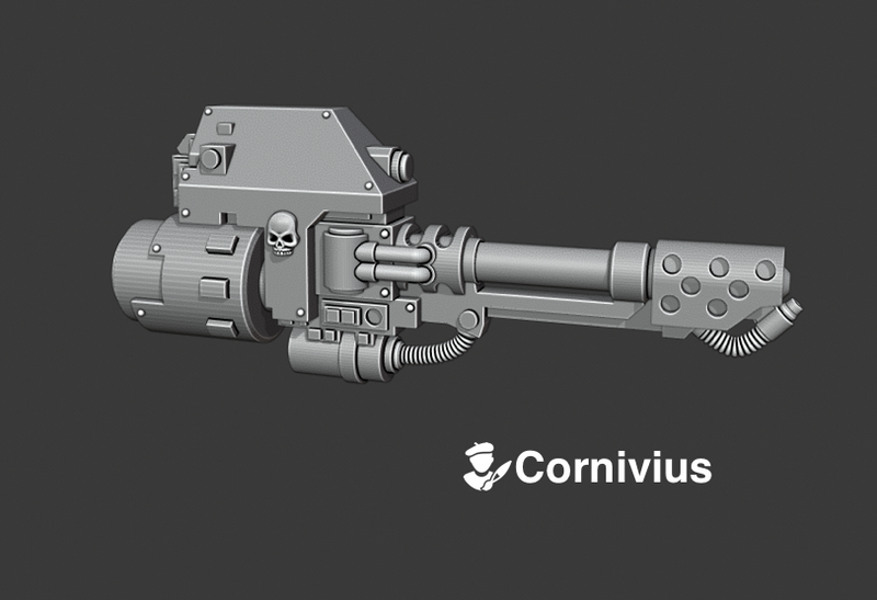 Base - Mortis Dread: Flame Cannon (Right)