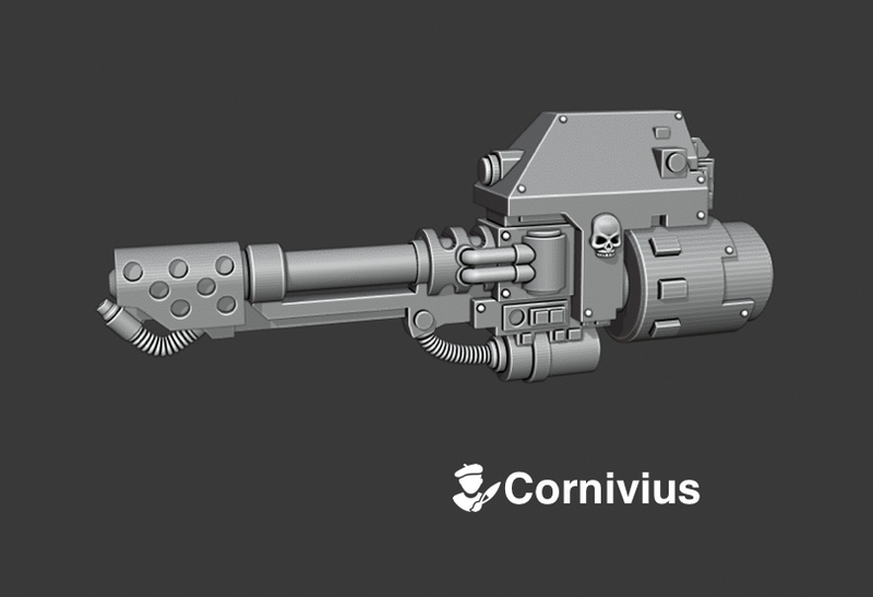 Base - Mortis Dread: Flame Cannon (Left)