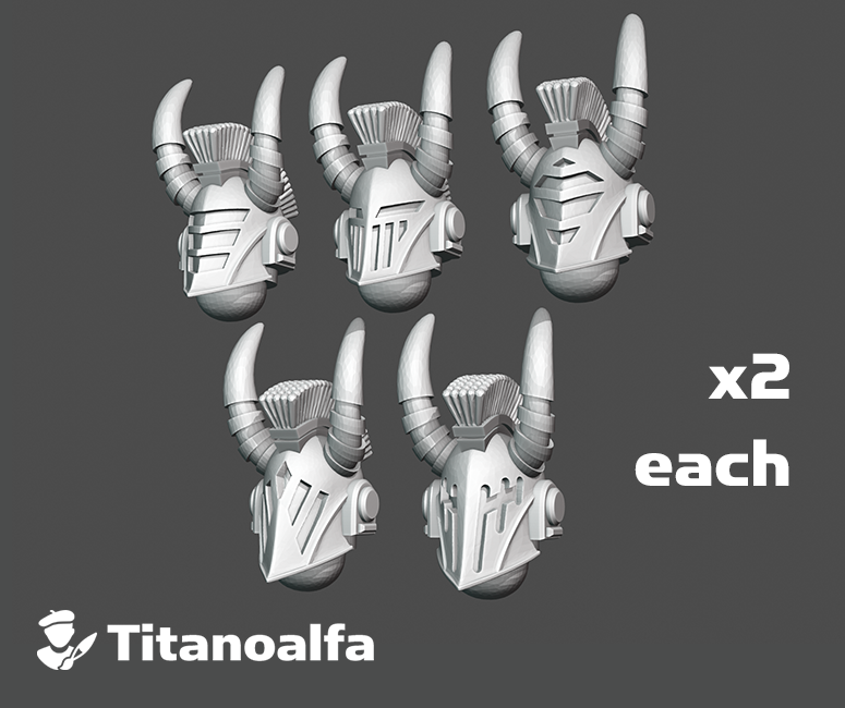 10x Iron Bull - Ferrodor Helms