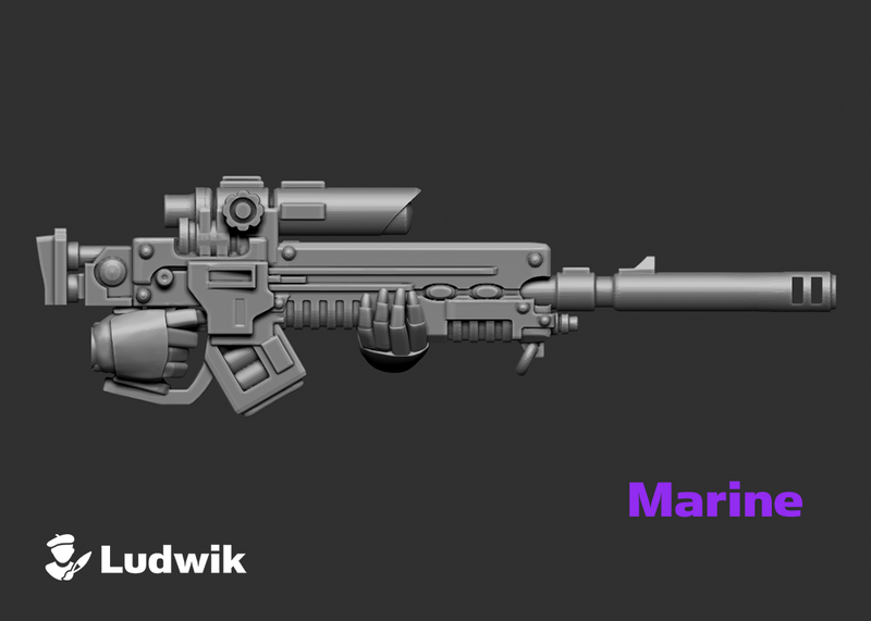 L1-Cruader Sniper : Marine Firearm Sets
