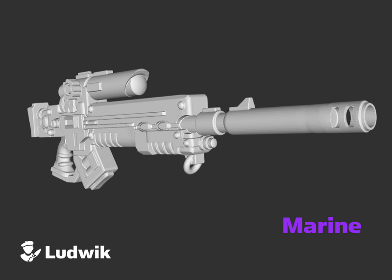 L1-Cruader Sniper : Marine Firearm Sets