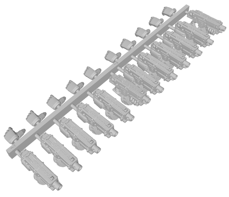 L1-Cruader Strike Bolter : Marine Firearm Sets
