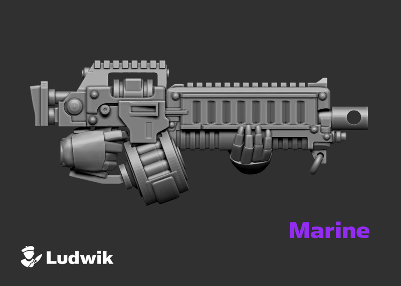 L1-Cruader Strike Rifles : Marine Firearm Sets