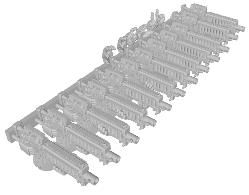 L1-Cruader Strike Rifles : Marine Firearm Sets