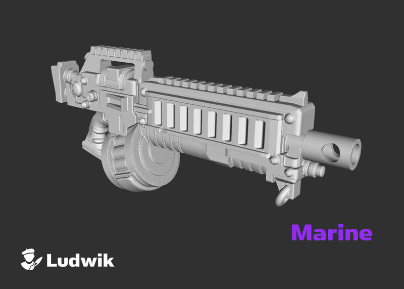 L1-Cruader Strike Rifles : Marine Firearm Sets