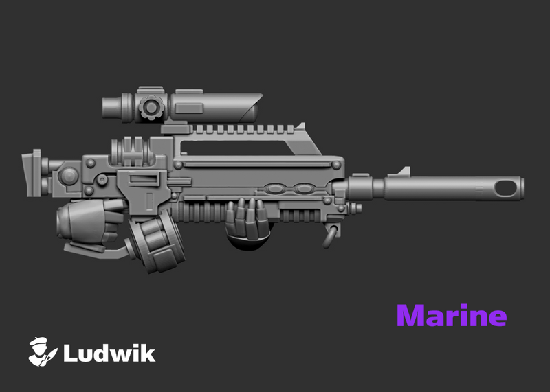 L1-Crusader Strike Hunter : Marine Firearm Sets
