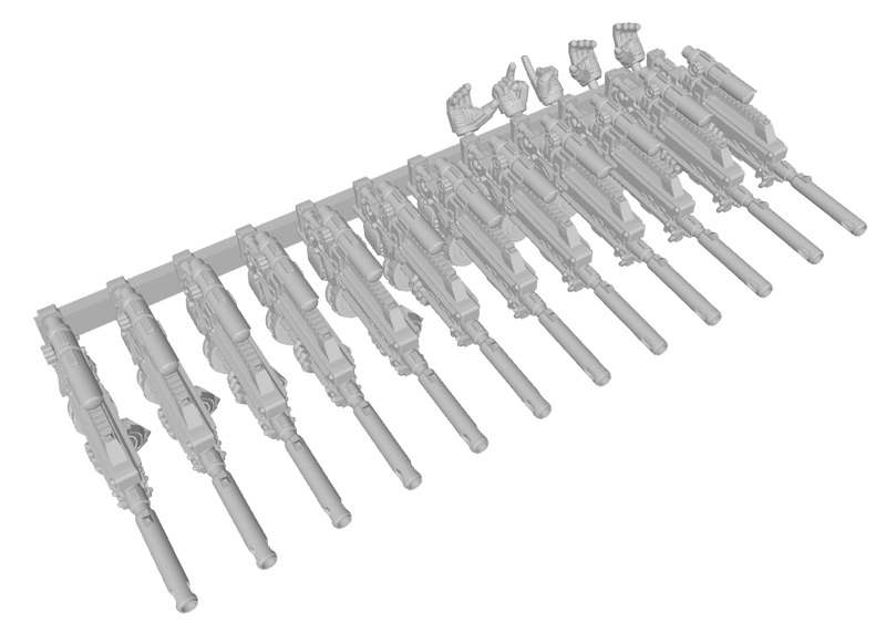 L1-Crusader Strike Hunter : Marine Firearm Sets