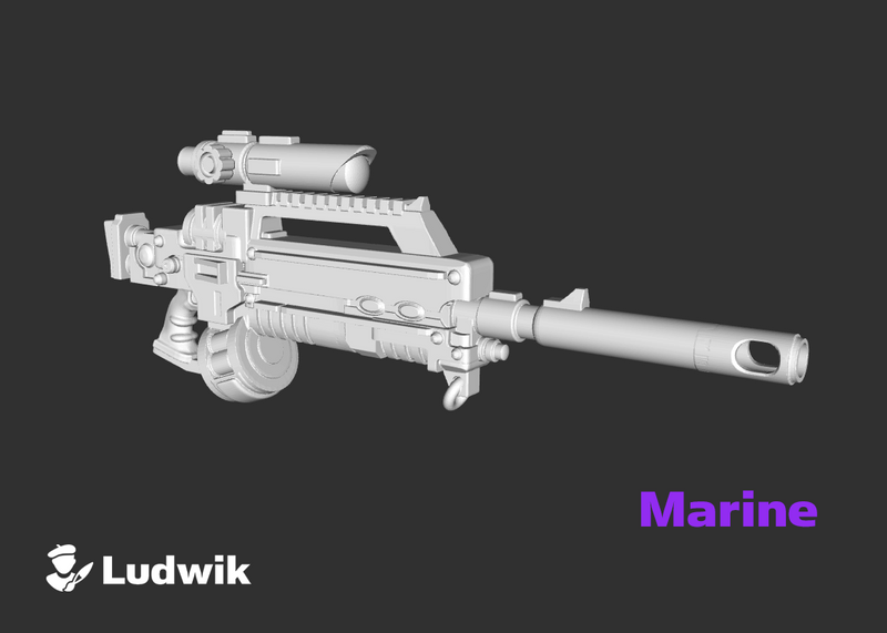 L1-Crusader Strike Hunter : Marine Firearm Sets