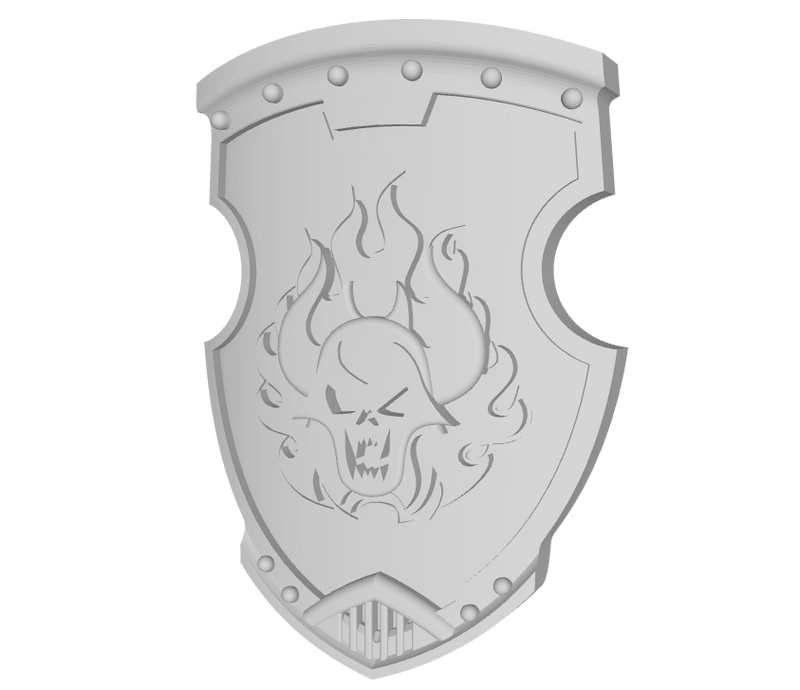 Burning Demon - Liberato Combat Shields