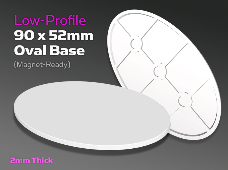 Blank : 90 x 52mm Low-Profile Oval Bases