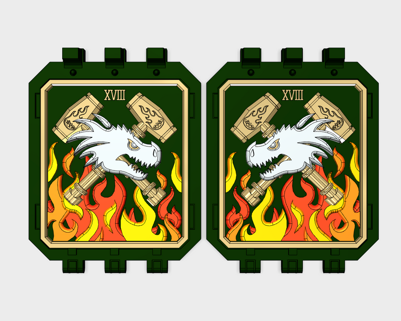 Dragonfire Hammers : Universal Raider Doors