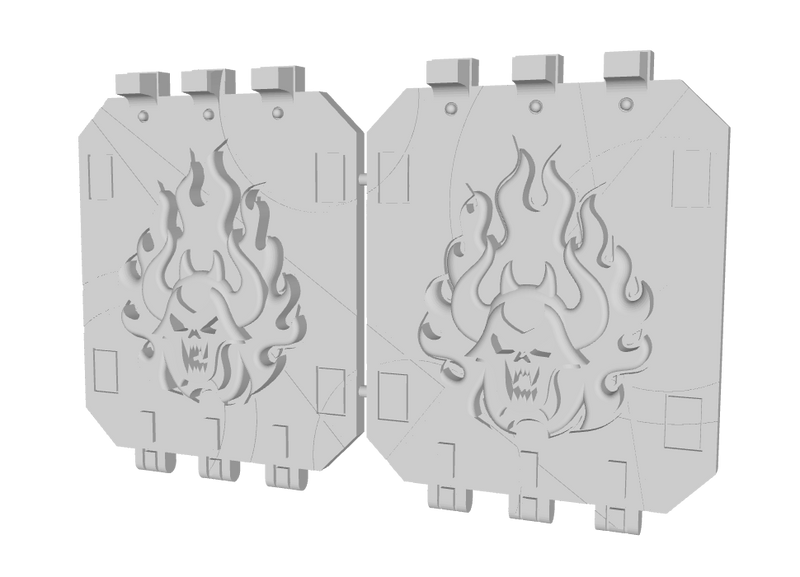 Burning Demon : Universal Raider Doors