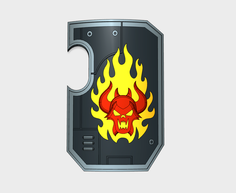 Burning Demon - Marine Boarding Shields