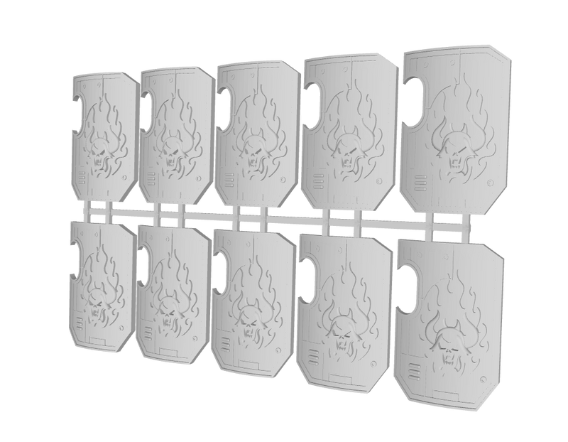 Burning Demon - Marine Boarding Shields