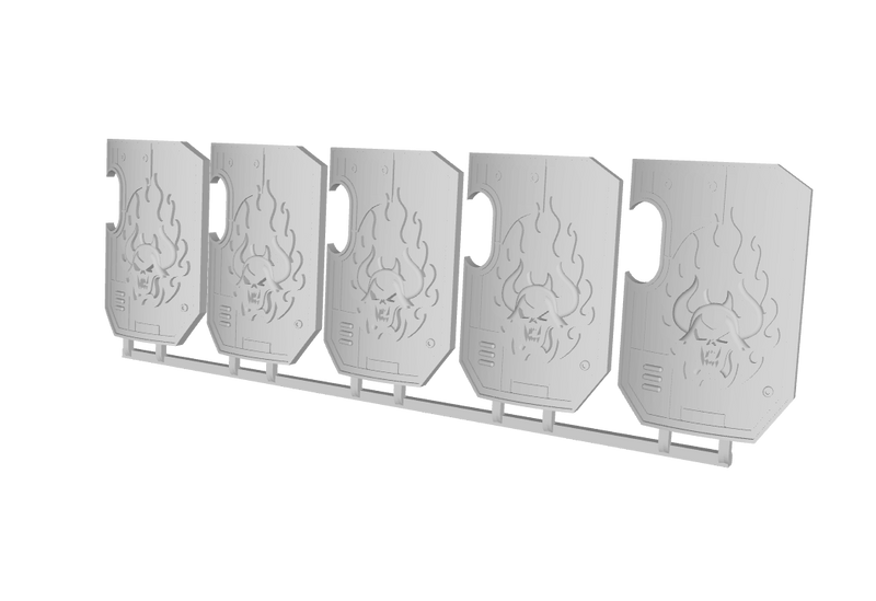 Burning Demon - Marine Boarding Shields