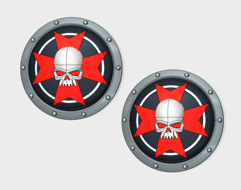 Black Templars - Round Power Shields (L&R)