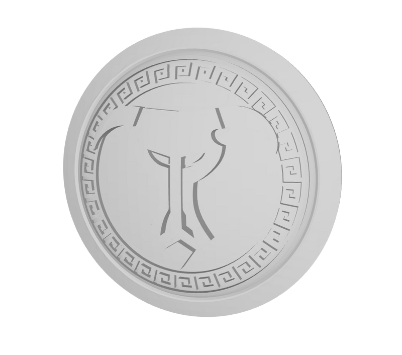 Greek Bull - Round Power Shields