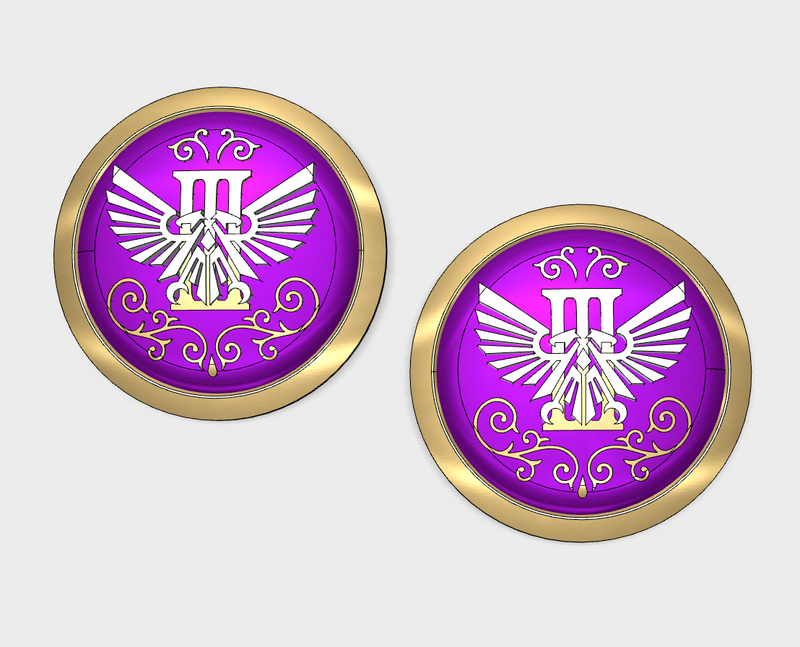 Emperor's Third - Round Power Shields (L&R)