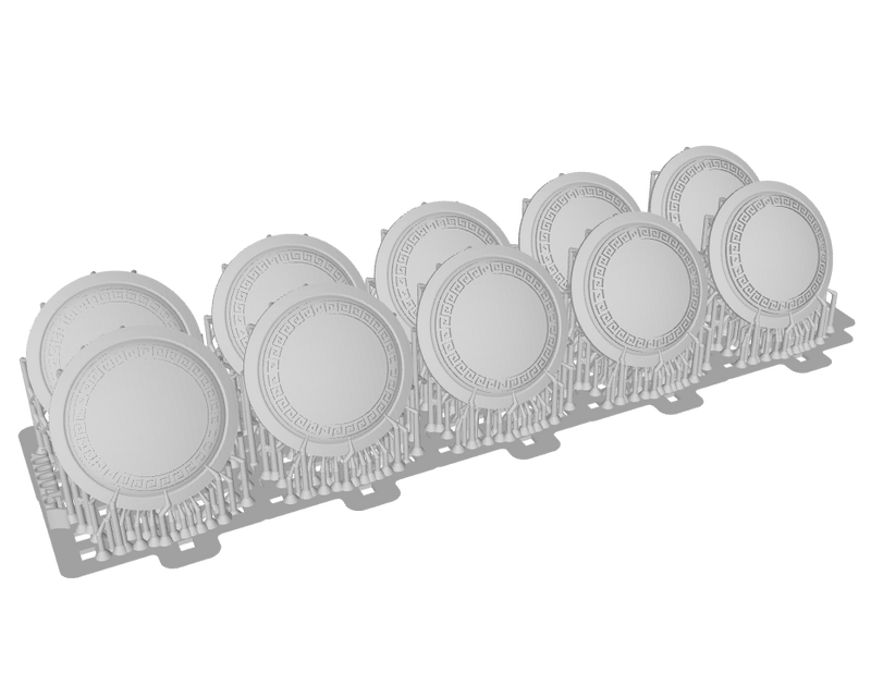 Greek Circle - Round Power Shields