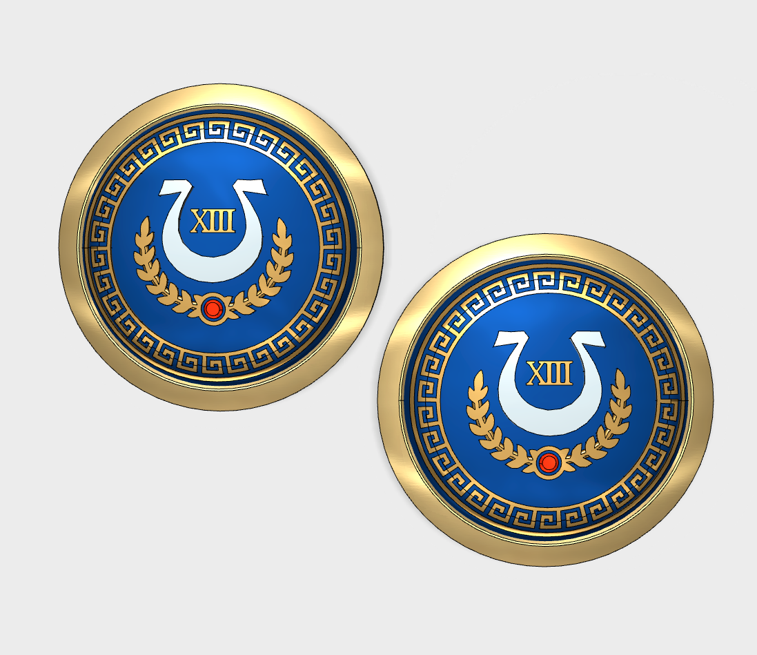 ウォーハンマー ホルス・ヘルシー Ultramarines Shields Ultra XIII - Round Power Shields (L&R) — Pop Goes the Monkey