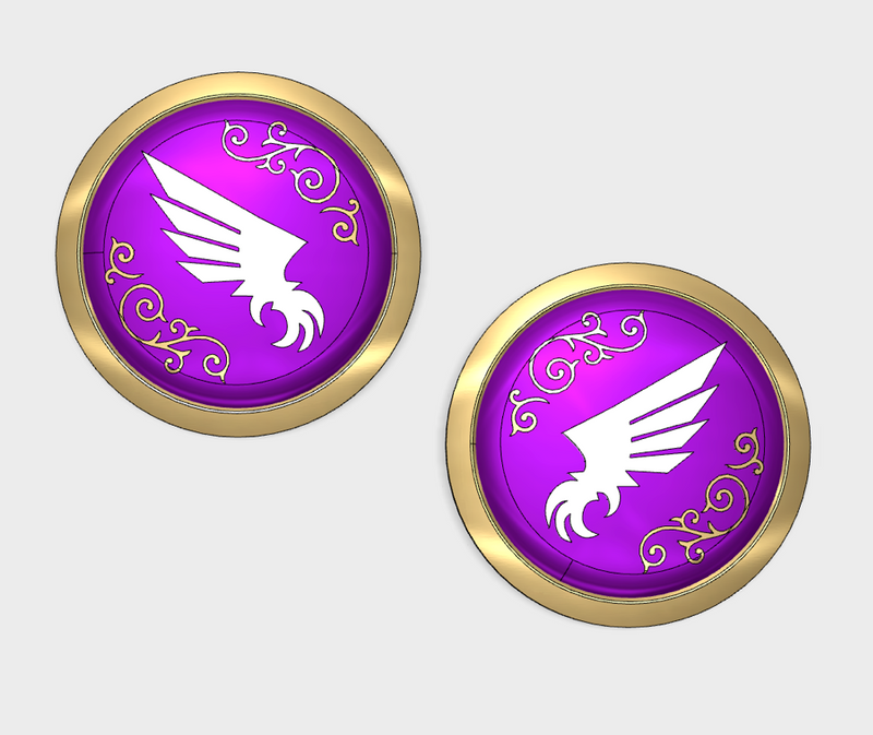 Winged Claw - Round Power Shields (L&R)