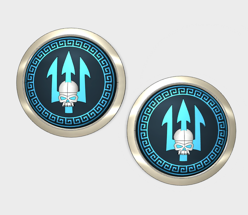 Neptune Spears - Round Power Shields (L&R)