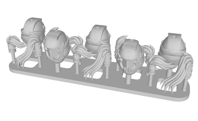 Storm Raider Helmets with Topknot kit