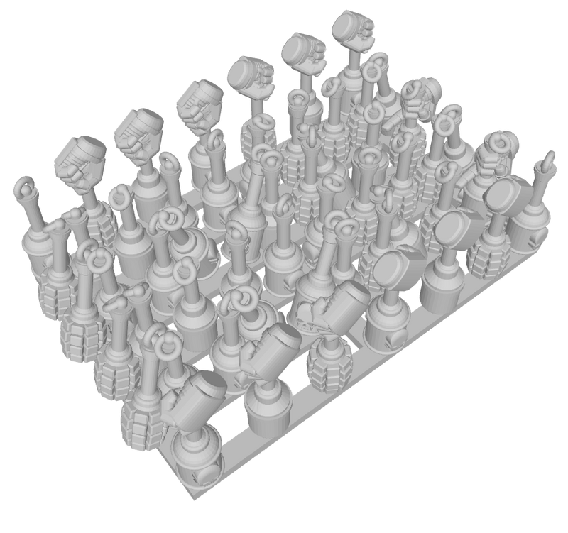 50x Marine - Stick Grenades : Set 1