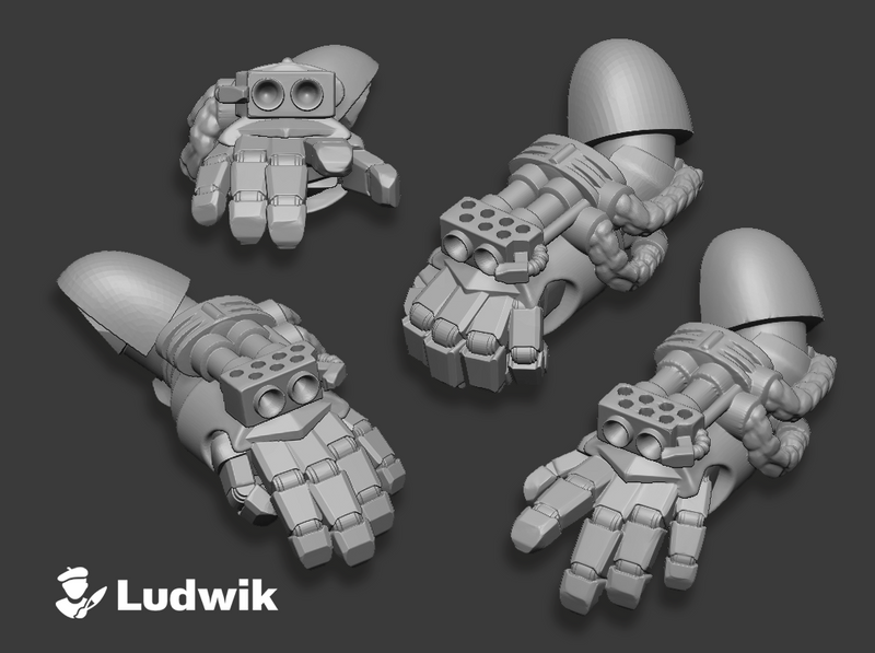 Marine : Mk1 Flame Gauntlets (L&R)