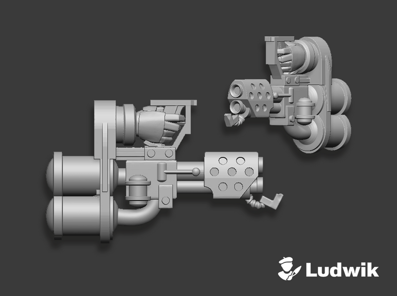 Marine : Mk2 Flame Thrower (L&R)