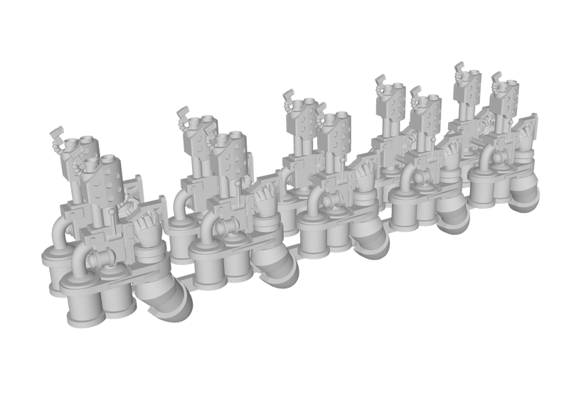 Marine : Mk2 Flame Thrower w/Arm (L&R)