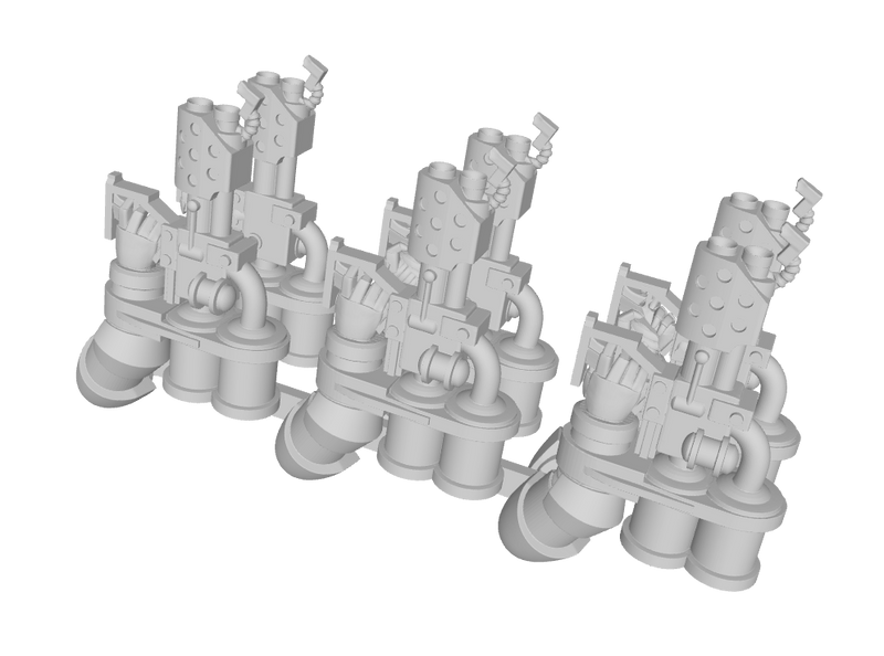 Marine : Mk2 Flame Thrower w/Arm (L&R)